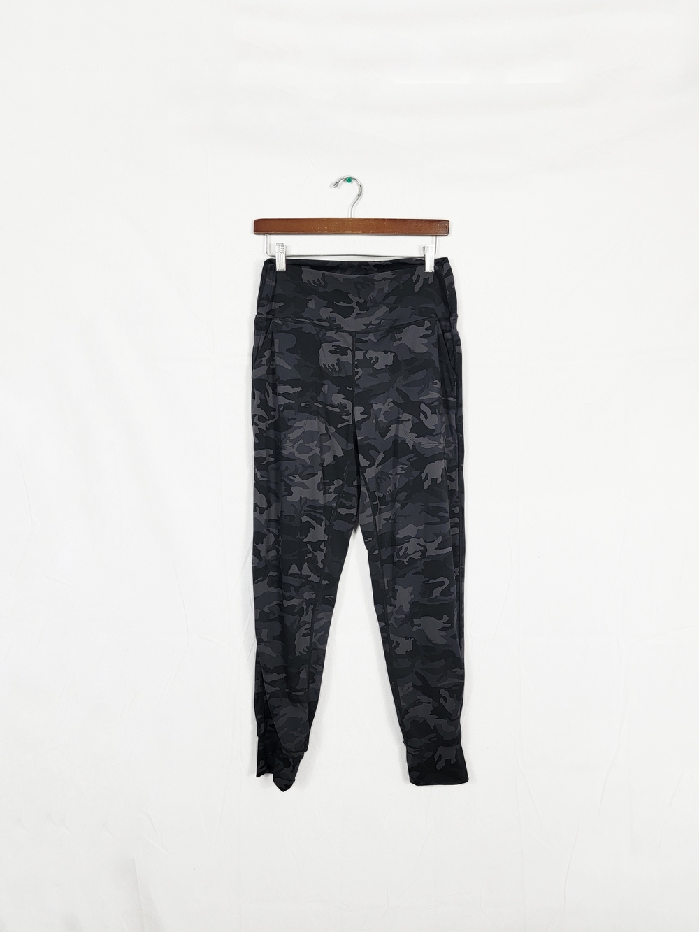 Women's XL Gradual Black Gray Camo Athletic Joggers